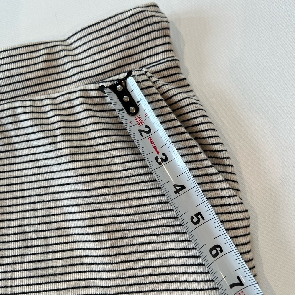 Eliane Rose Drawstring Skirt Striped Navy Cream - Picture 3 of 7